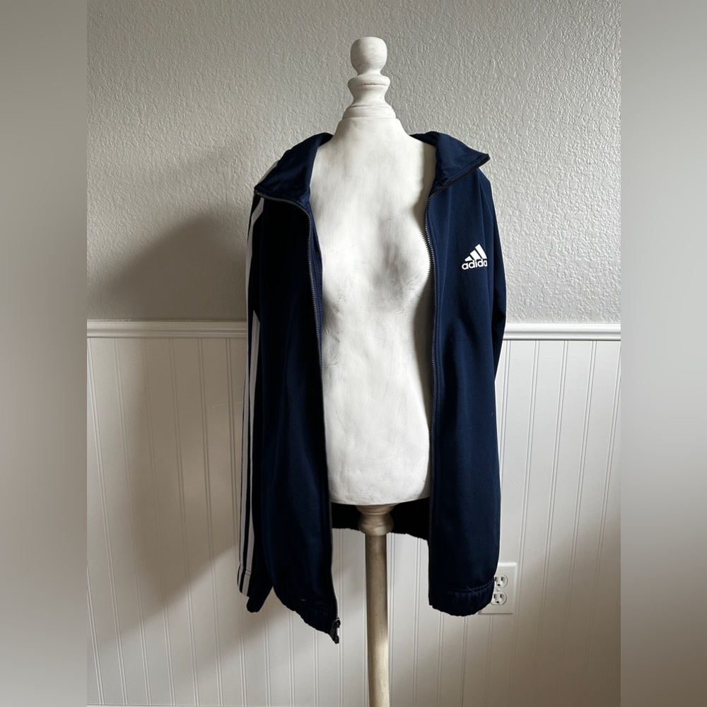 Navy Blue Adidas Jacket Size Small
